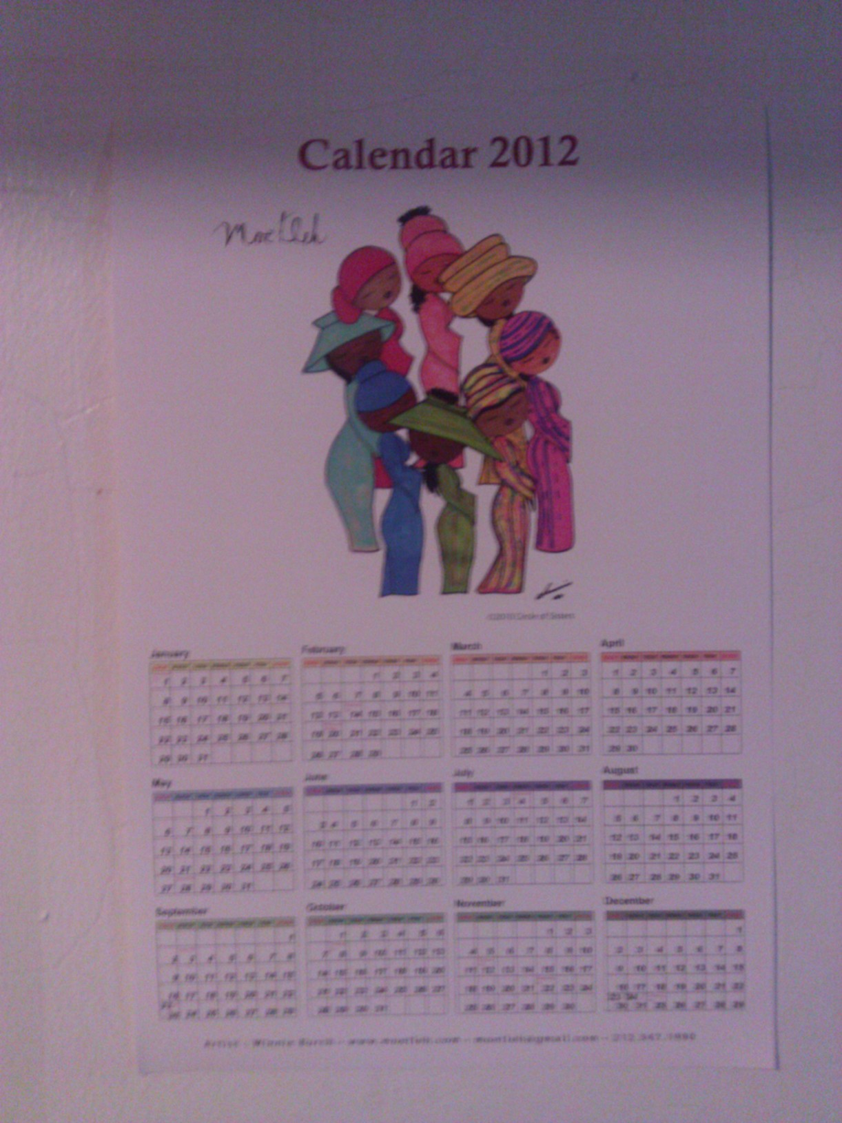 2012 Moetleh Calendar