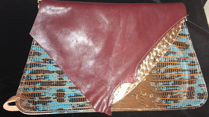 Custom Leather Clutch Purse