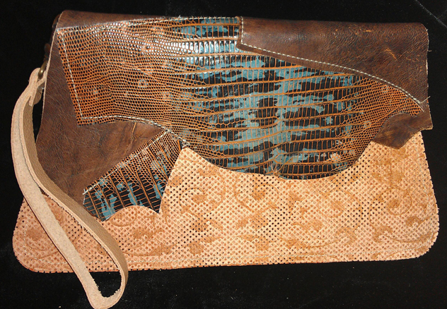 Custom Leather Clutch Purse